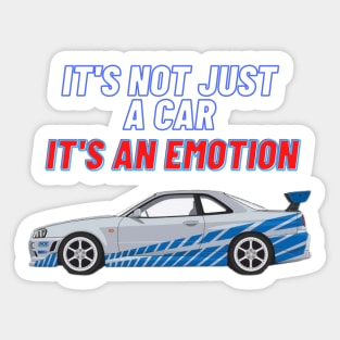 IT'S NOT JUST A CAR IT'S AN EMOTION { Fast and furious r34 } Sticker